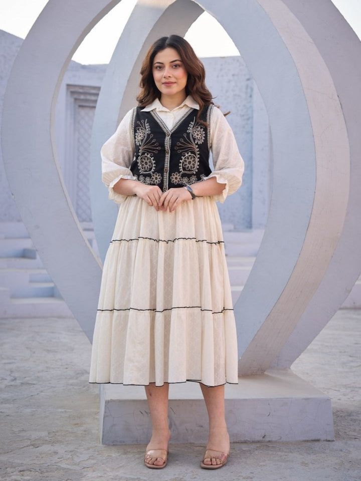 Tatva magnolia cotton jacket dress