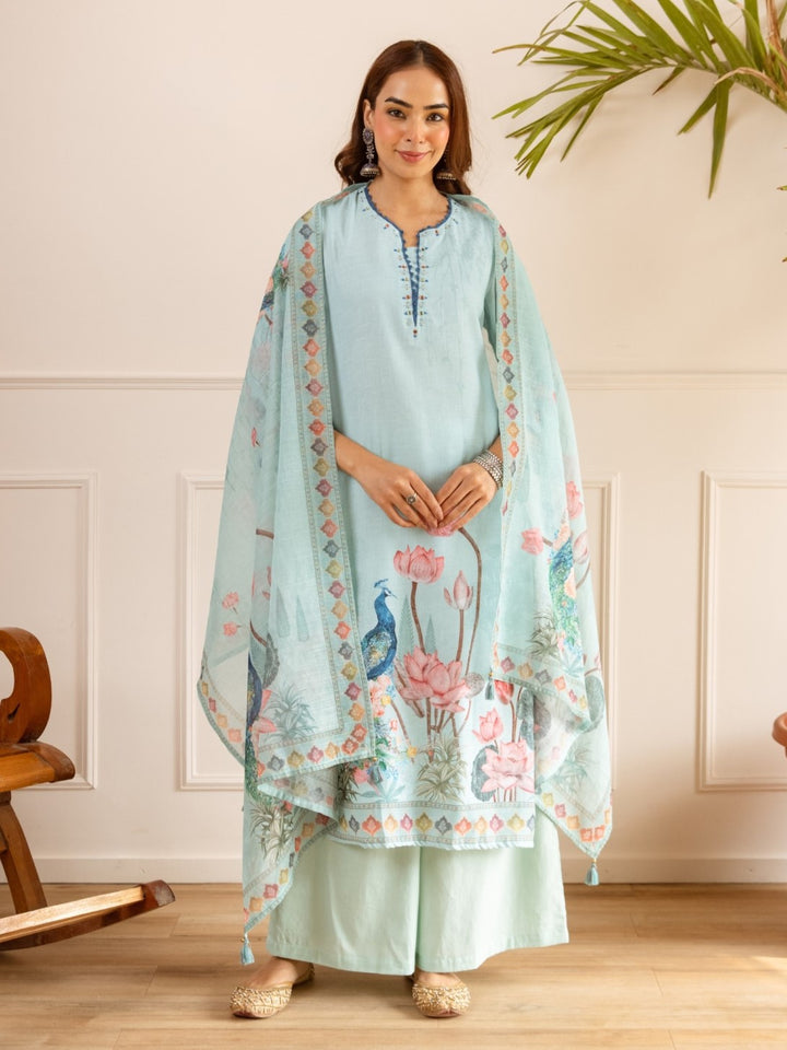 Karen vivid cotton suit set