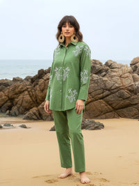 Ivanka kelly embroidery cotton co-ord set