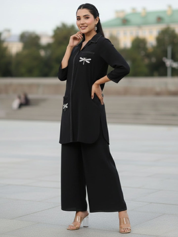 Jayti onyx Butterfly Cotton Co-ord Set