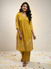 Krystle Amber Printed Kurta Pant Set