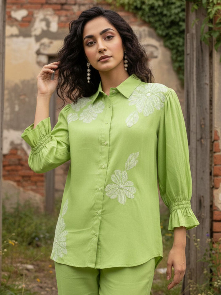 Holly pear Embroidered Co-ord Set