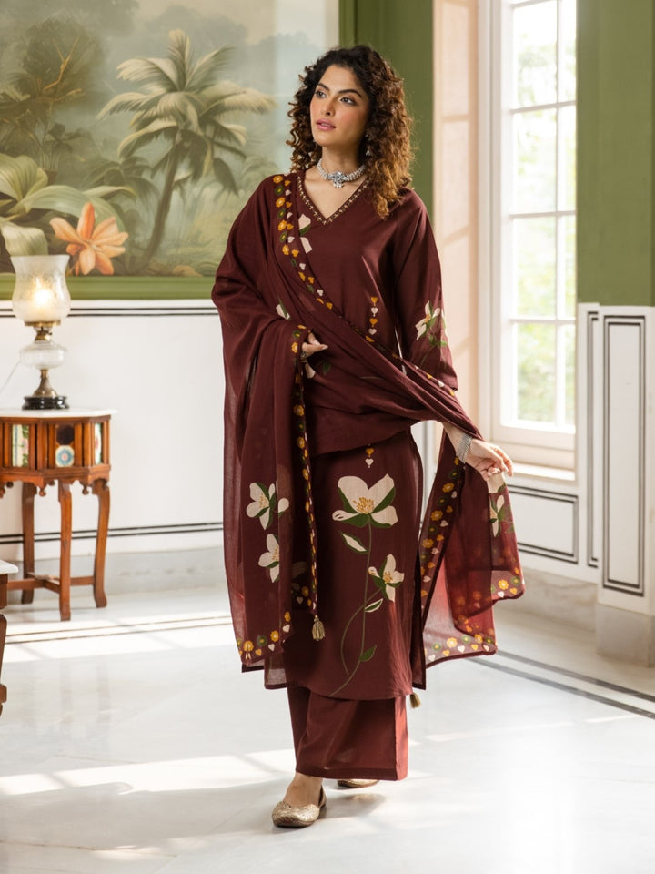 Karen borde cotton suit set