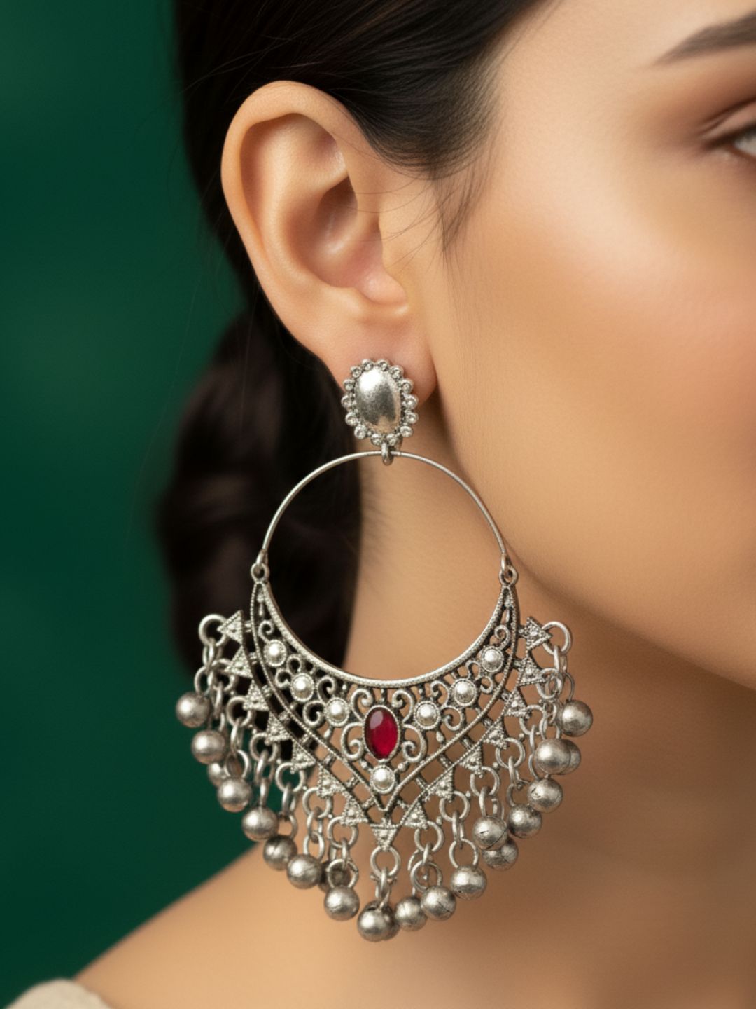 Antara Oxidised Earrings