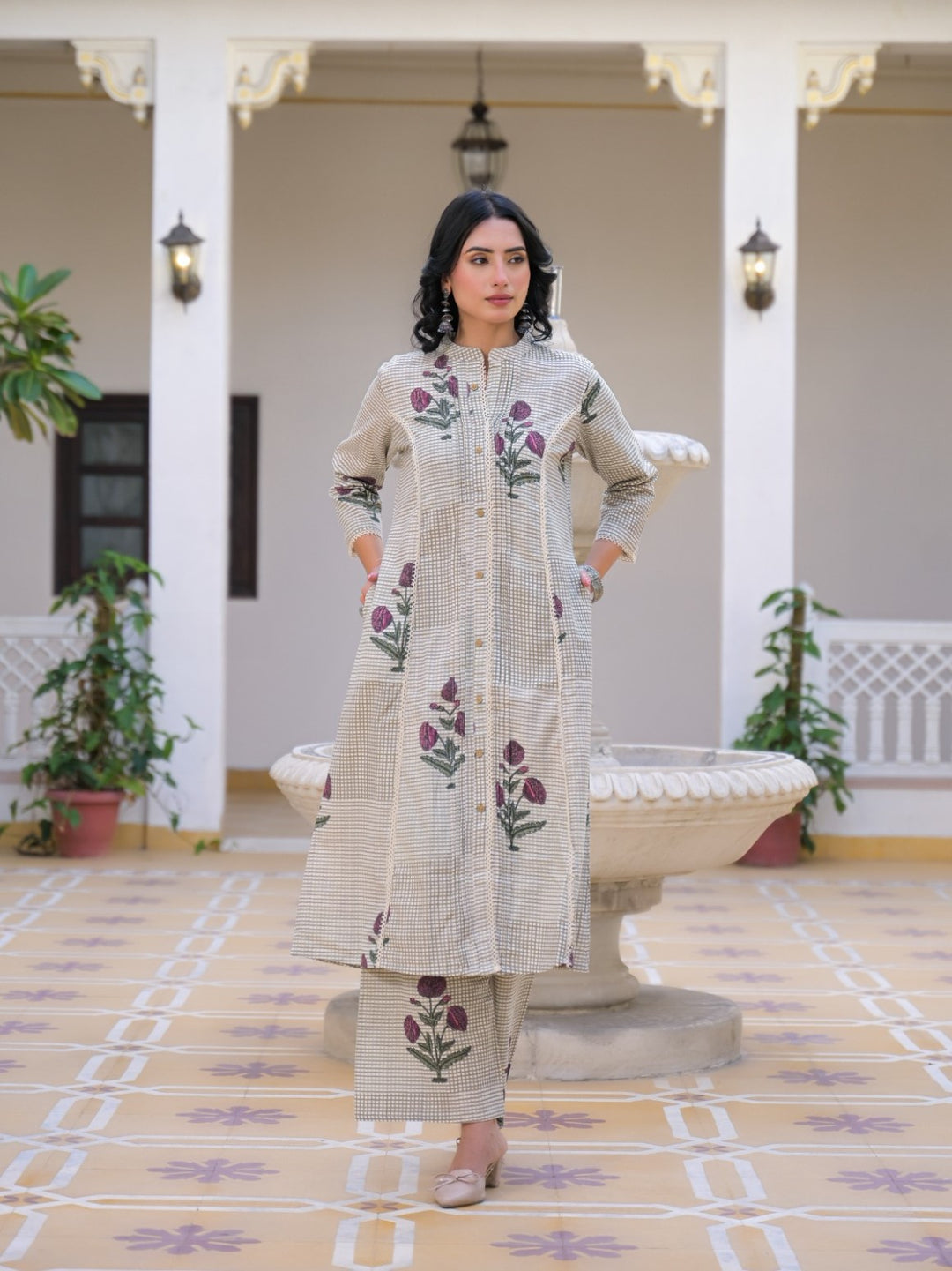 Mayri Hydren Cotton Kurta Pant Set