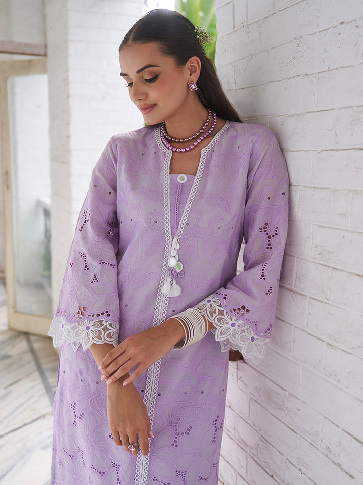 Anumeha Periwinkle Embrodiered Co-ord Set