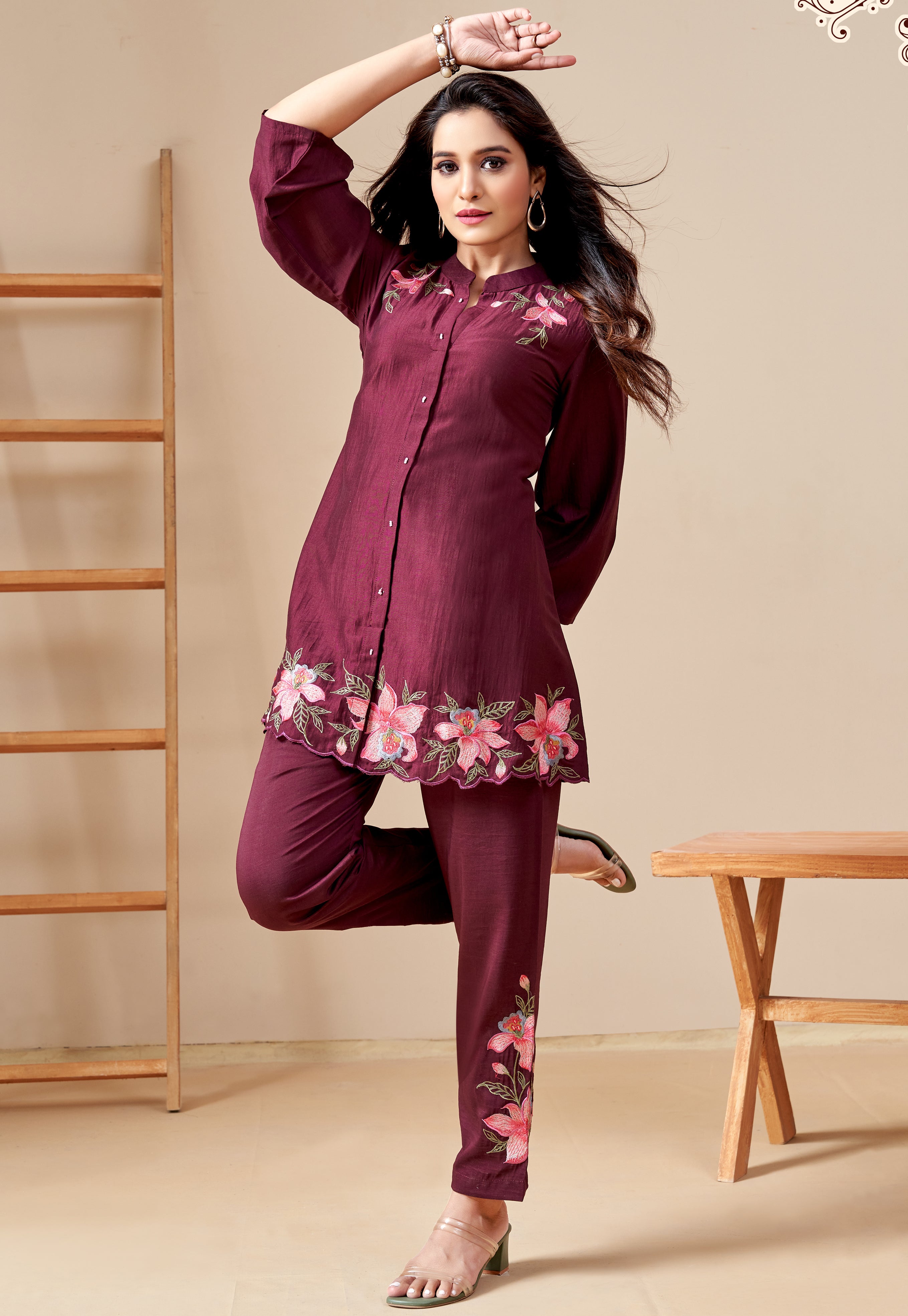 未開封　Gold-Buttoned Plaid Knit Dress Gold-Buttoned Plaid Knit Dress