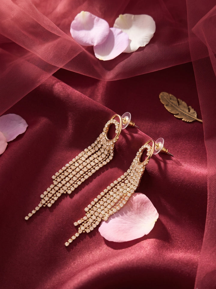 Monstera Cascade Charm Earrings