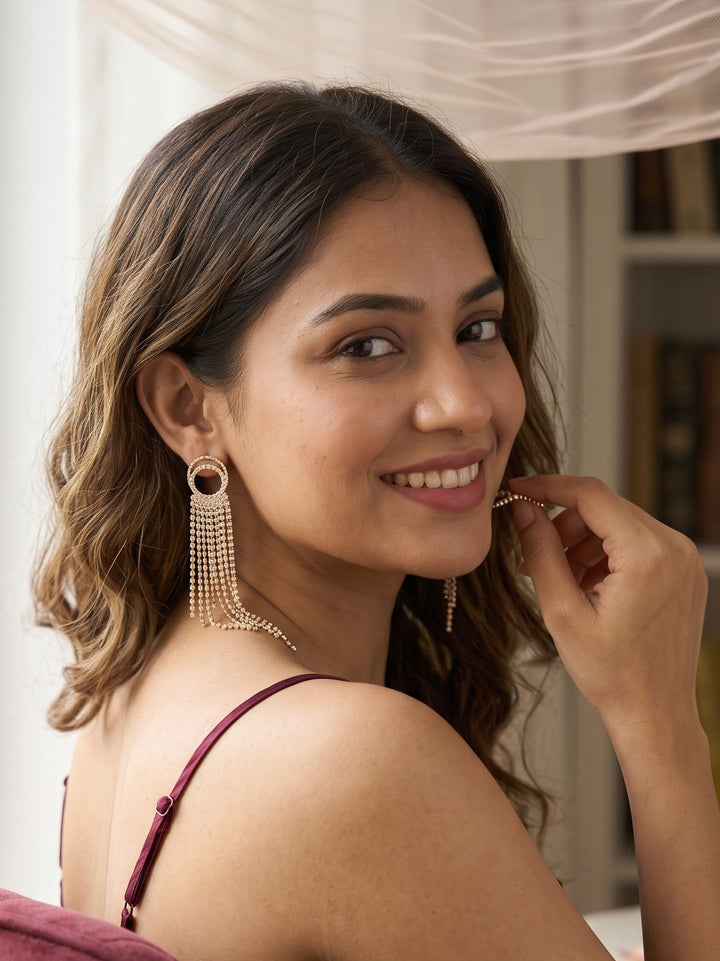 Monstera Cascade Charm Earrings