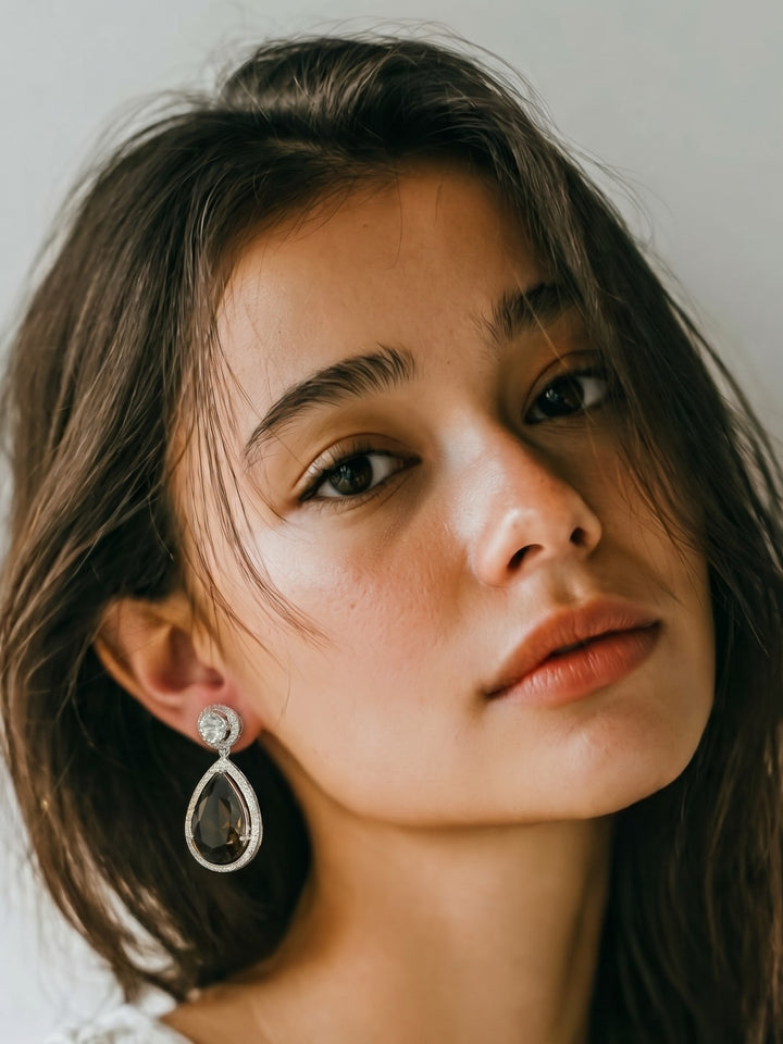 Monstera Opal Glow Earrings