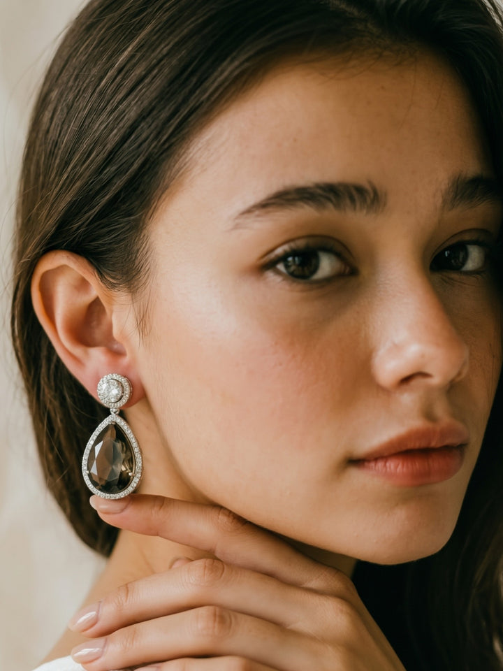 Monstera Opal Glow Earrings