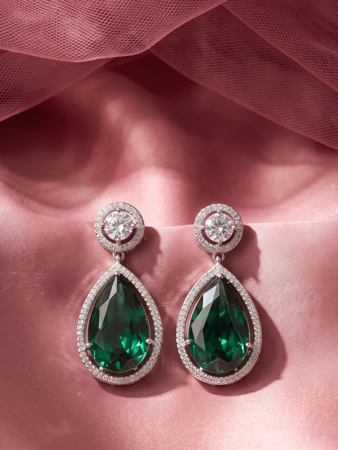 Monstera Opal Glow Earrings