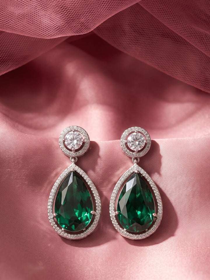 Monstera Opal Glow Earrings