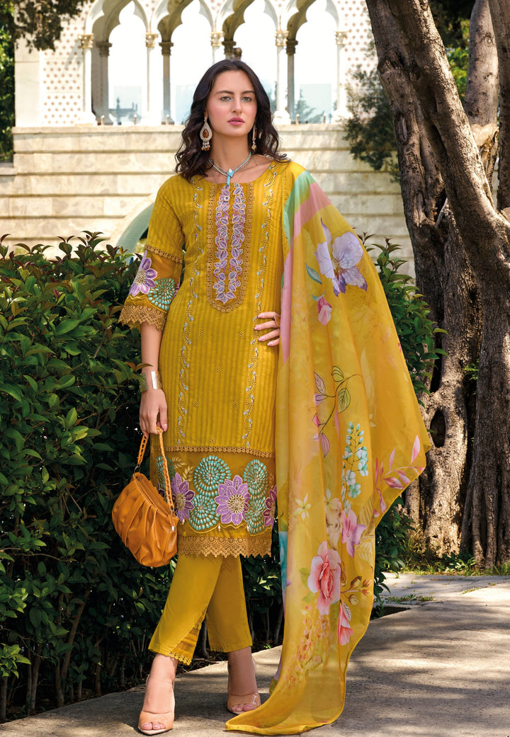 JASHAN AMBER FULL HEAVY EMBROIDERY PAKISTANI SUIT SET