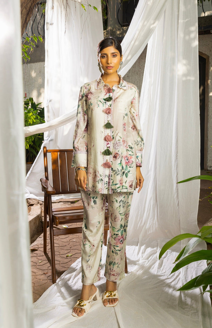 Ayesha Flint Floral Muslin Co-ord Set