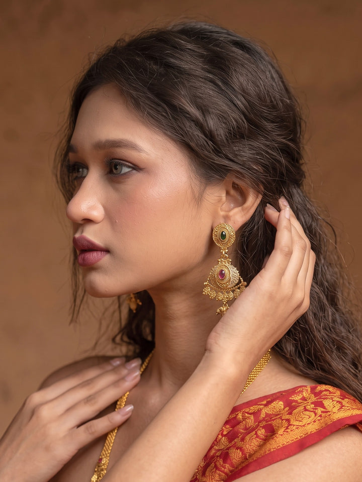 Mahalakshmi Rajwada Nakshi Haram Necklace Set