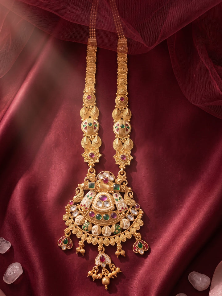 Mahalakshmi Rajwada Nakshi Haram Necklace Set