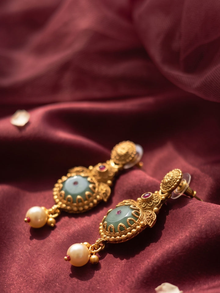 Mahalakshmi Antique Haram Necklace Set