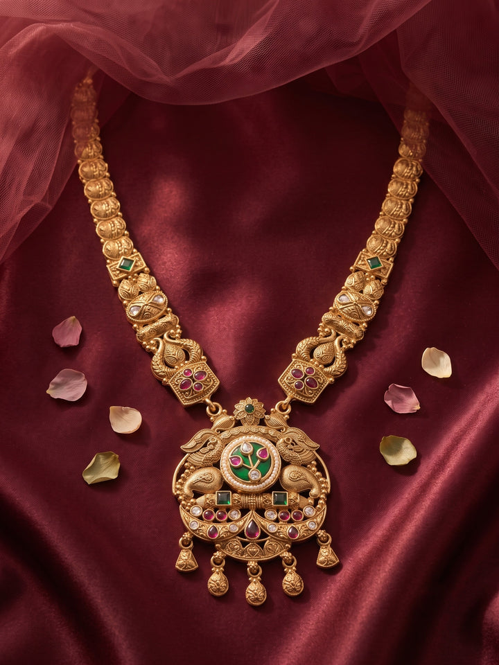 Mahalakshmi Mayura Nakshi Haram Necklace Set