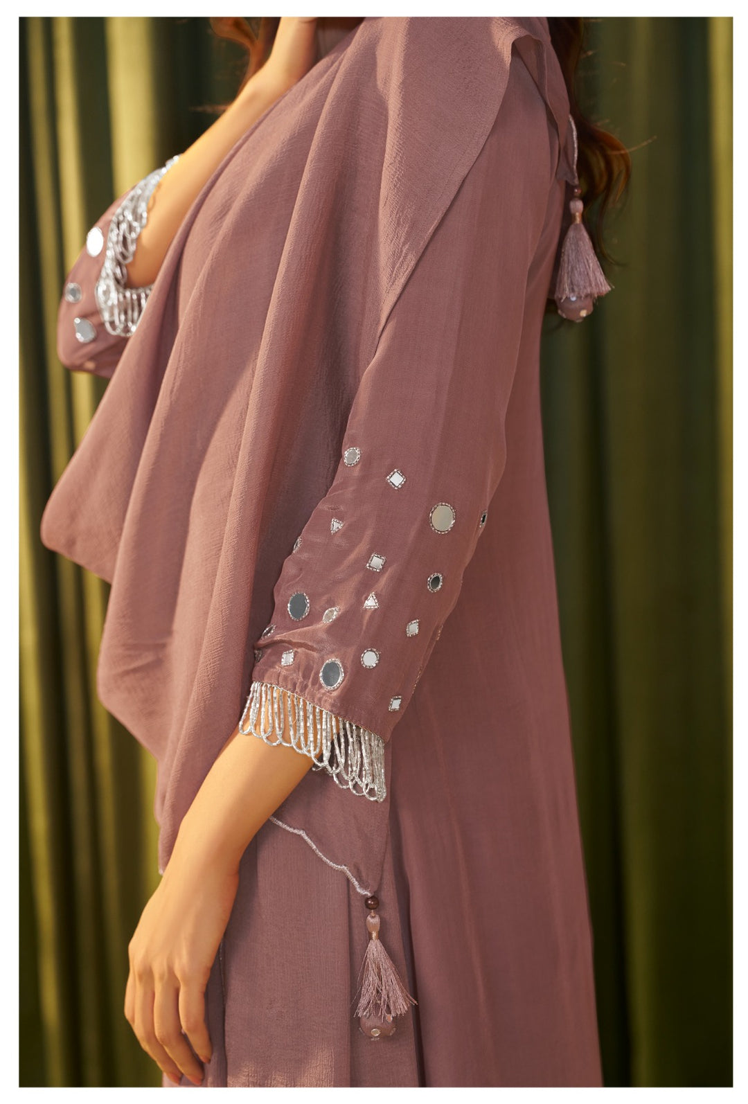 Albeli Caramel full work premium suit set