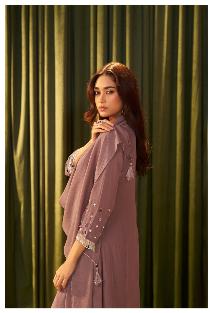 Albeli Caramel full work premium suit set