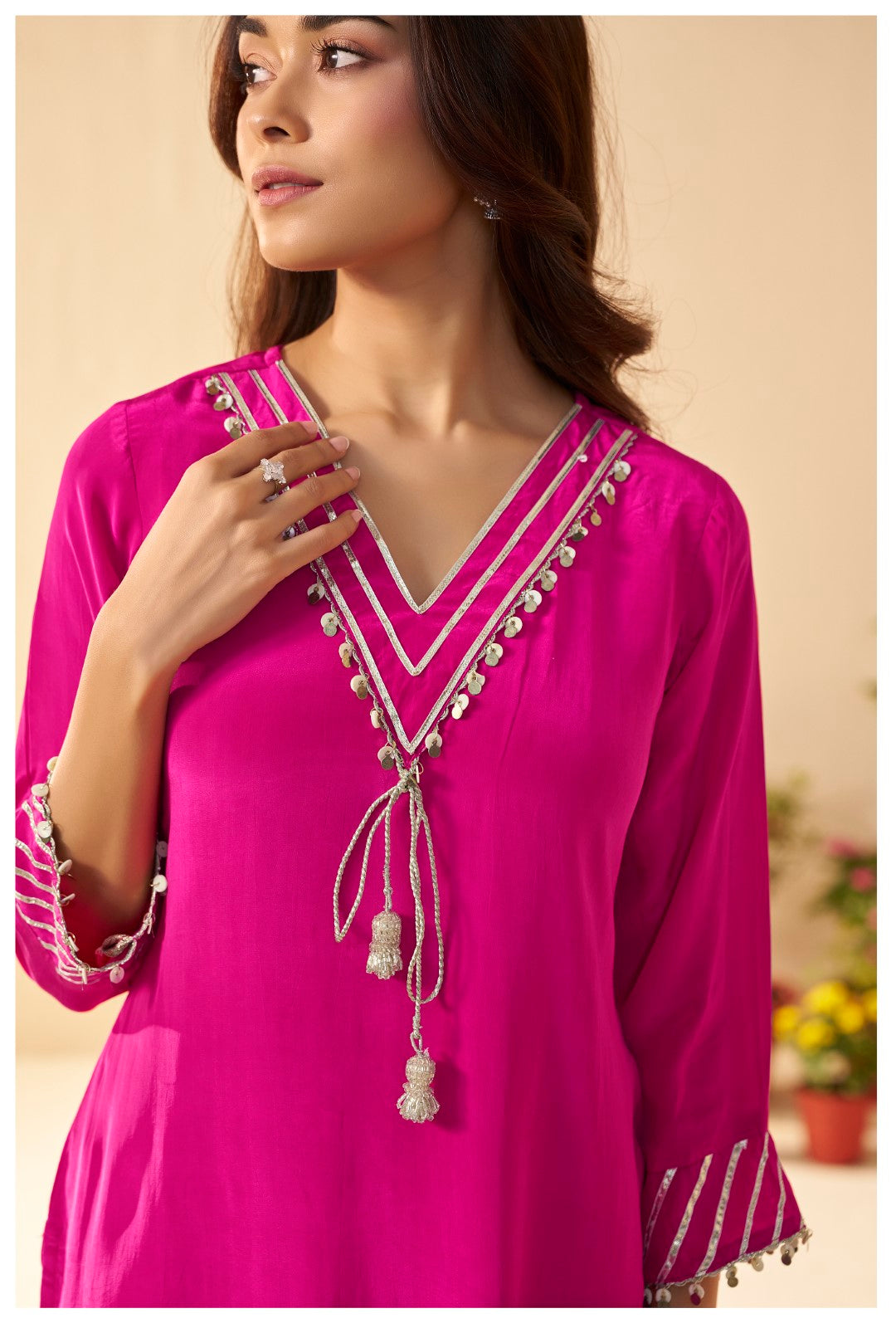 Albeli cameo premium work suit set