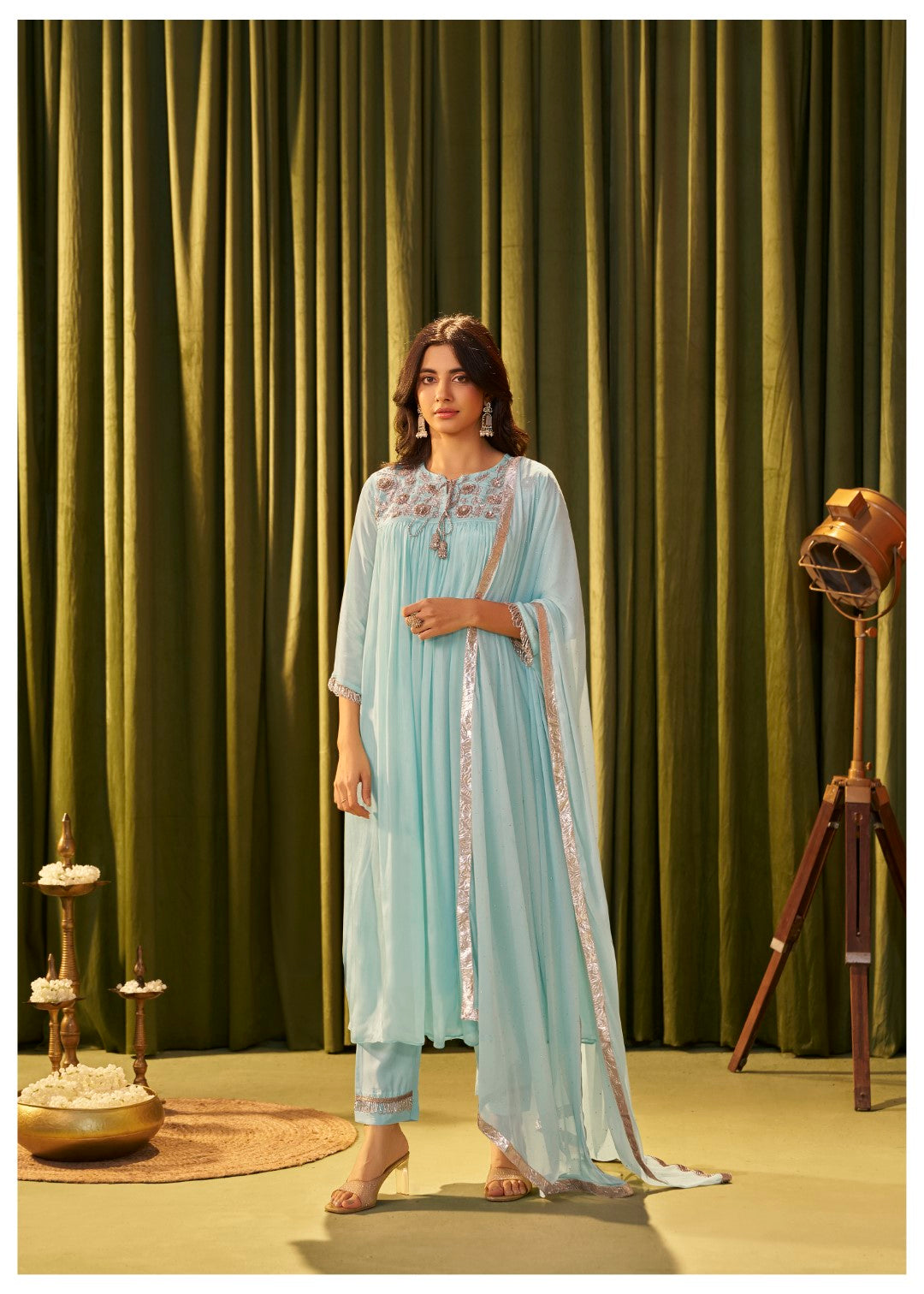 Albeli sky full work suit set