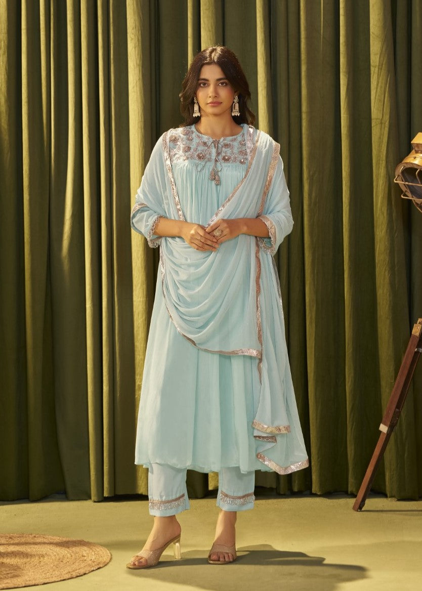 Albeli sky full work suit set