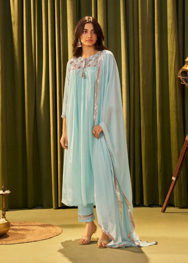 Albeli sky full work suit set