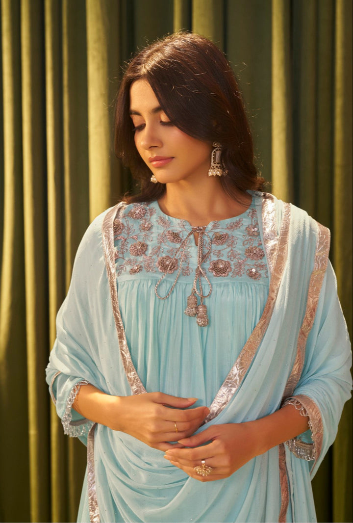 Albeli sky full work suit set