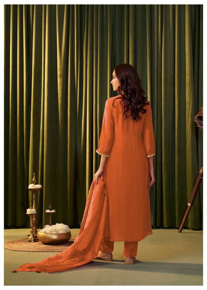 Albeli Apricot Premium Full work suit set