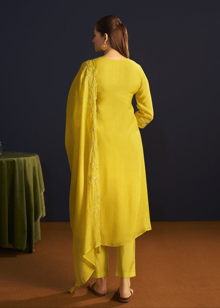 Miami Gold embroidery suit set