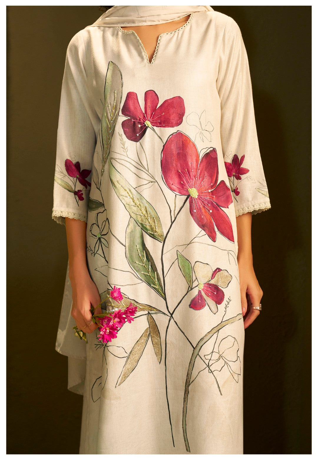 Itrh Rosy linen suit set