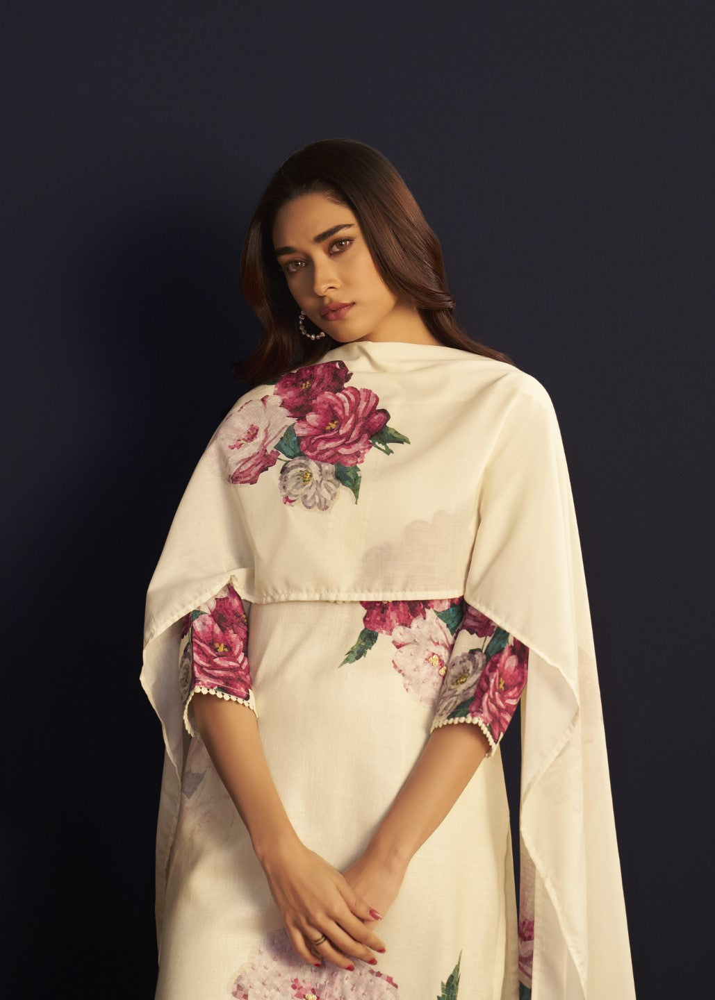 Itrh carnation cotton linen suit set