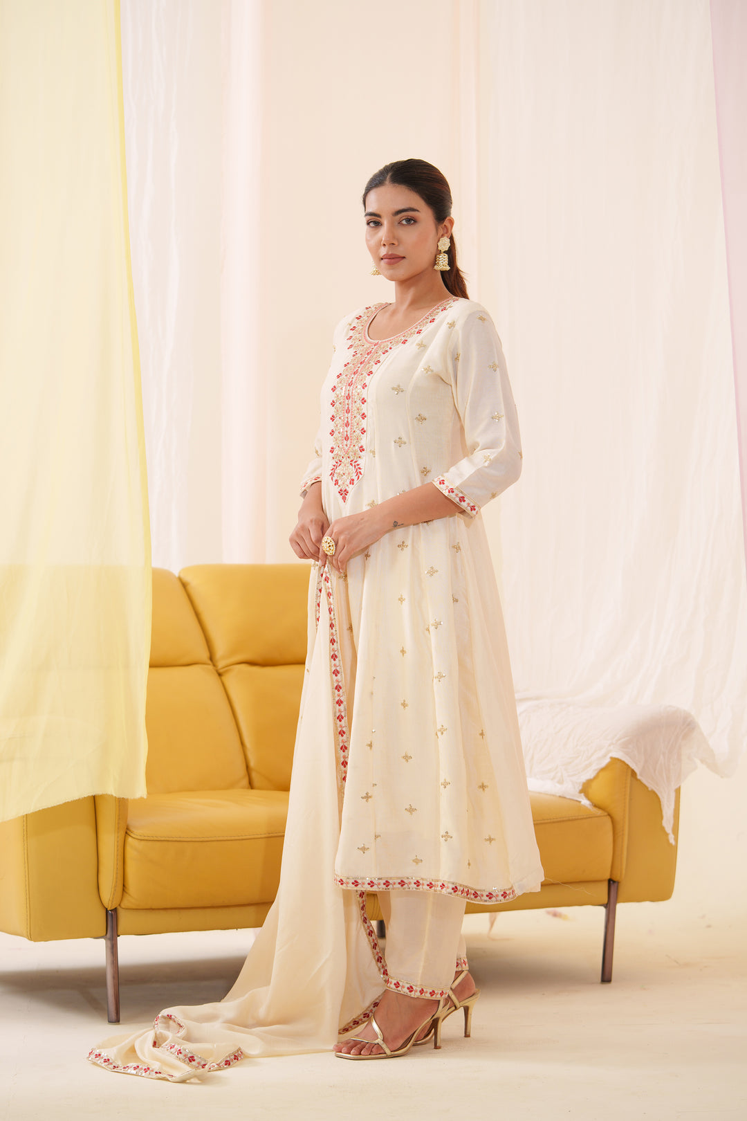 Anila Angel Full Work Anarkali Suit Set