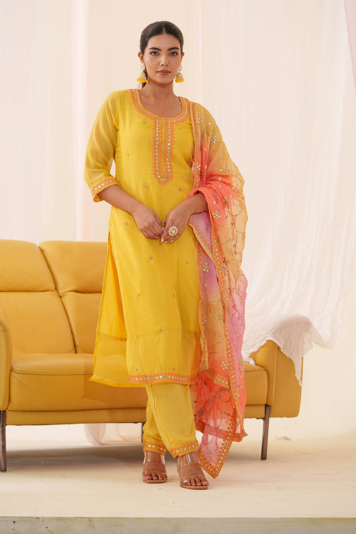 Anila Sunshine Full Work Suit Set