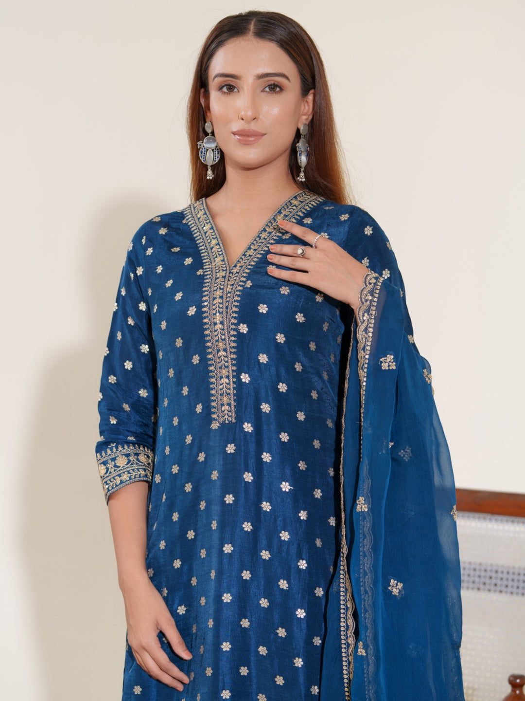 Palash Casal Full Work Suit Set