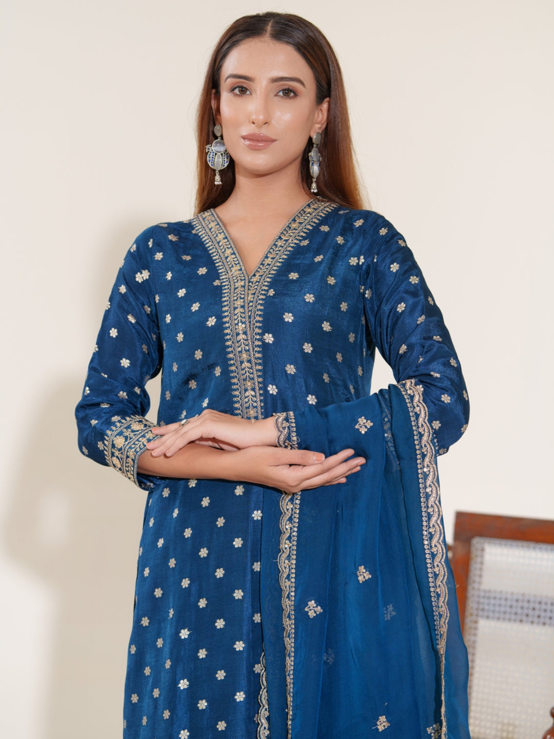 Palash Casal Full Work Suit Set