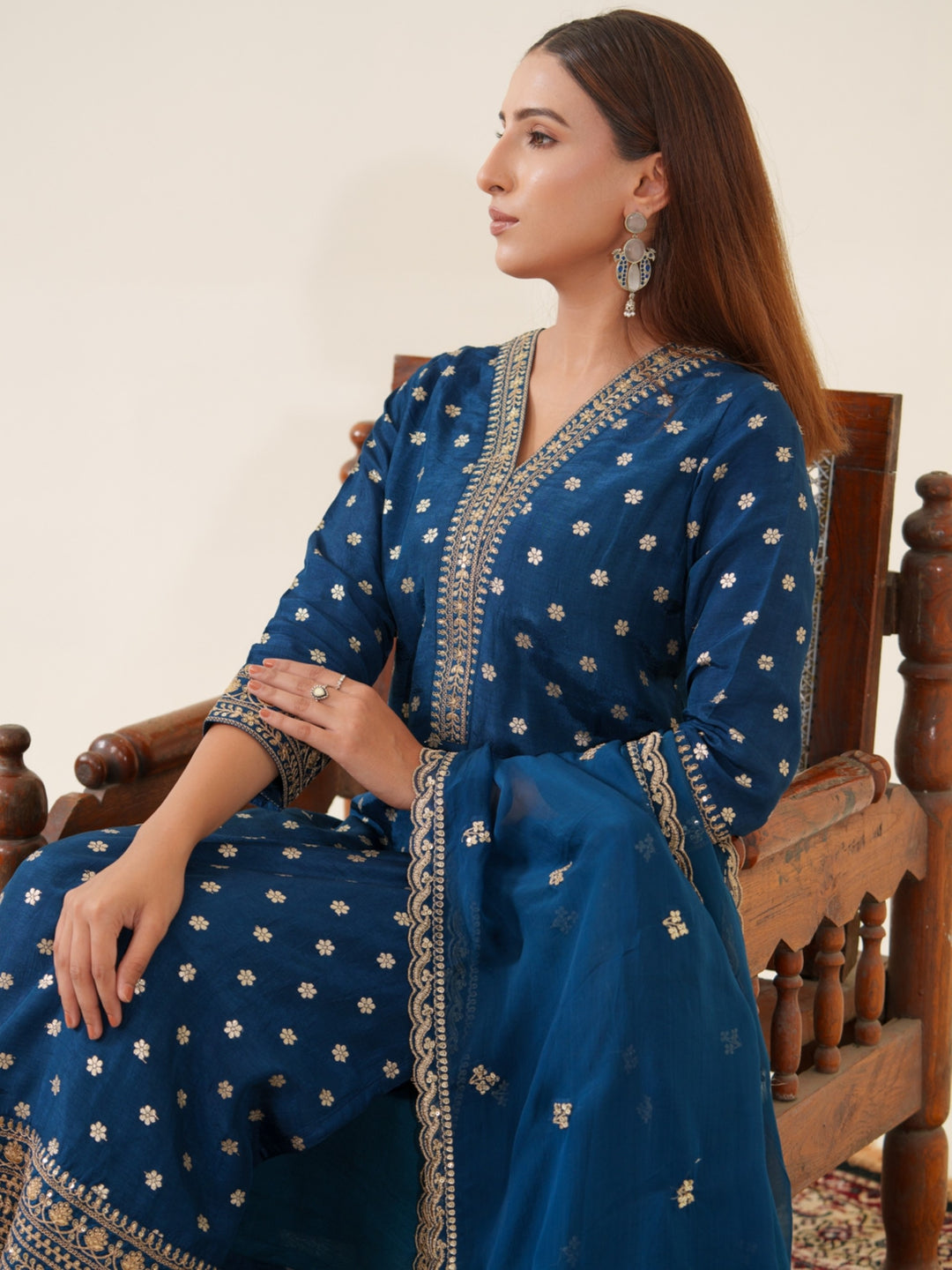 Palash Casal Full Work Suit Set