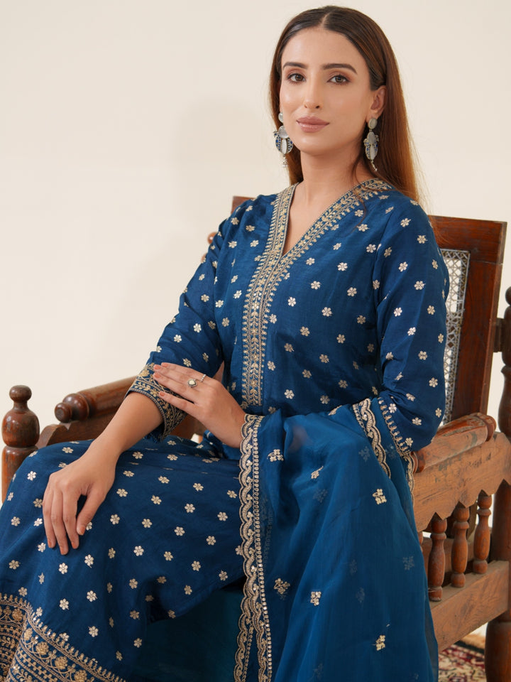 Palash Casal Full Work Suit Set