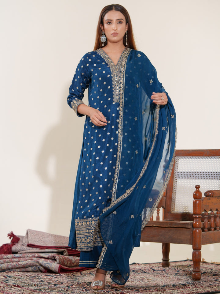 Palash Casal Full Work Suit Set