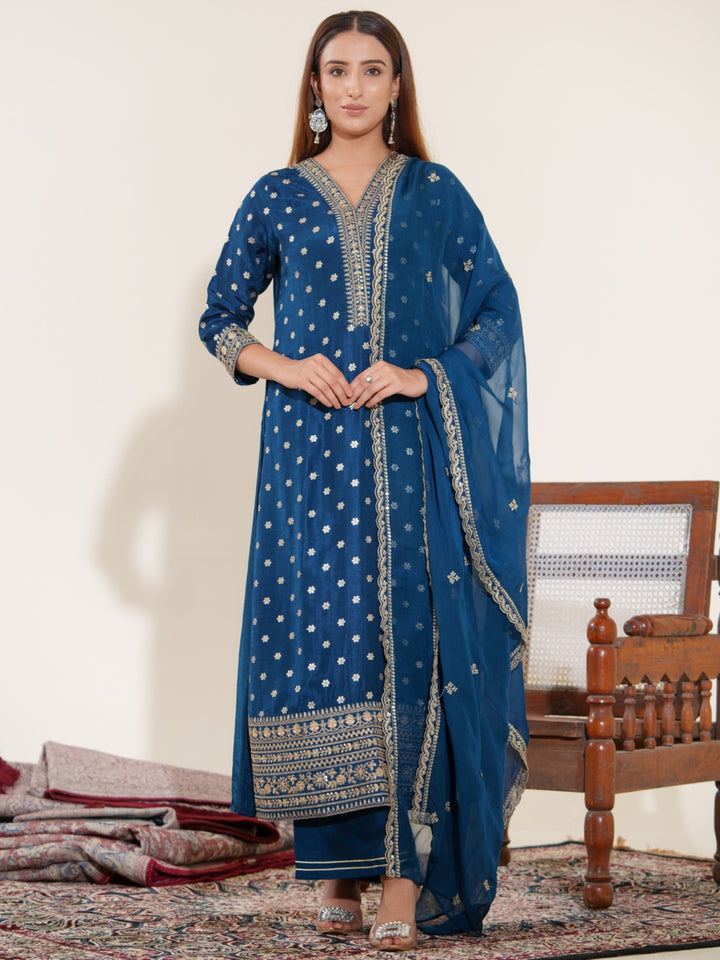 Palash Casal Full Work Suit Set