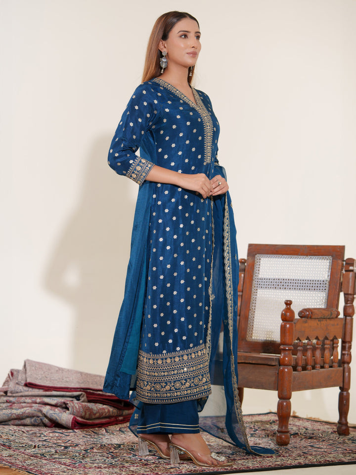 Palash Casal Full Work Suit Set