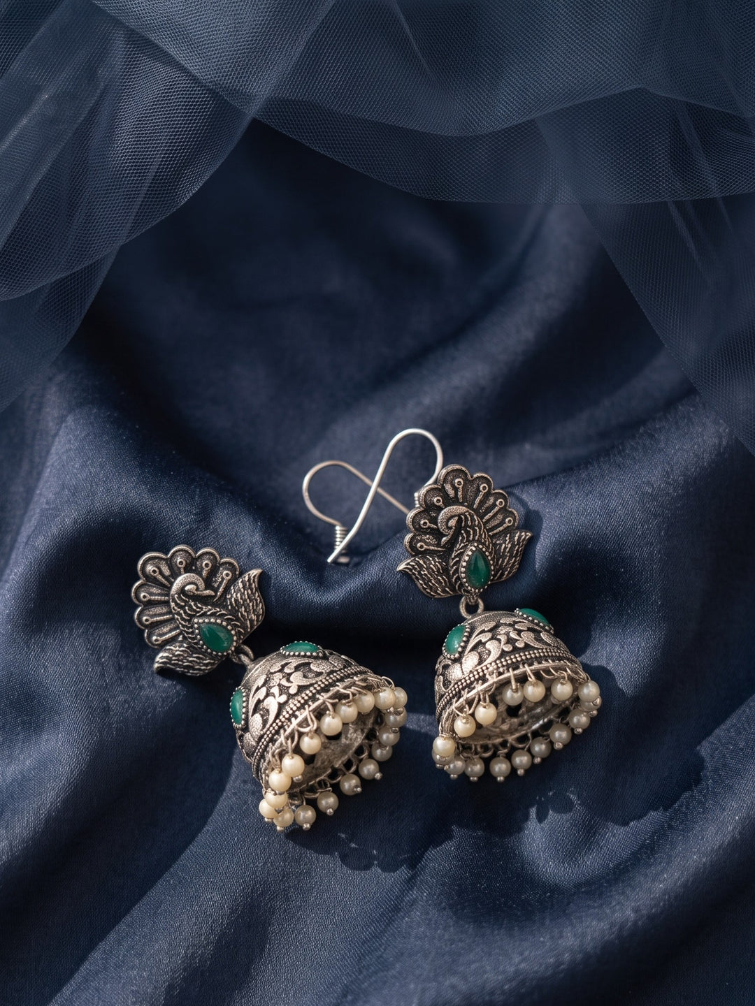 Kashvi Oxidised Jhumkas