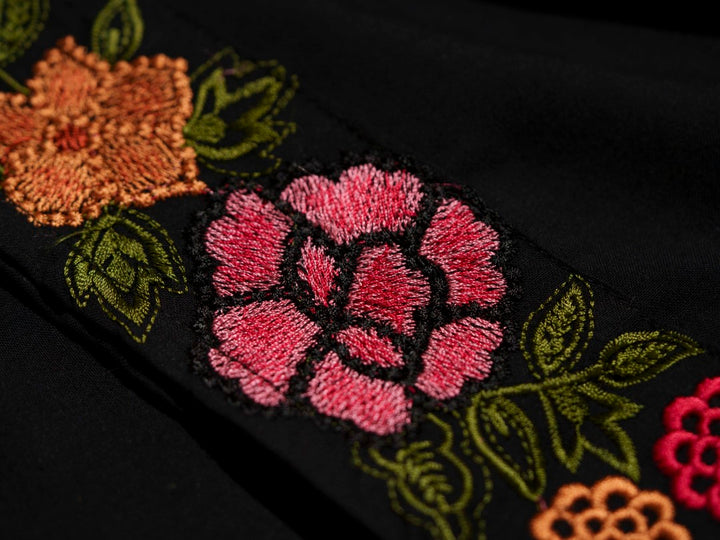 Tashvika carbon embroidered Co-ord Set