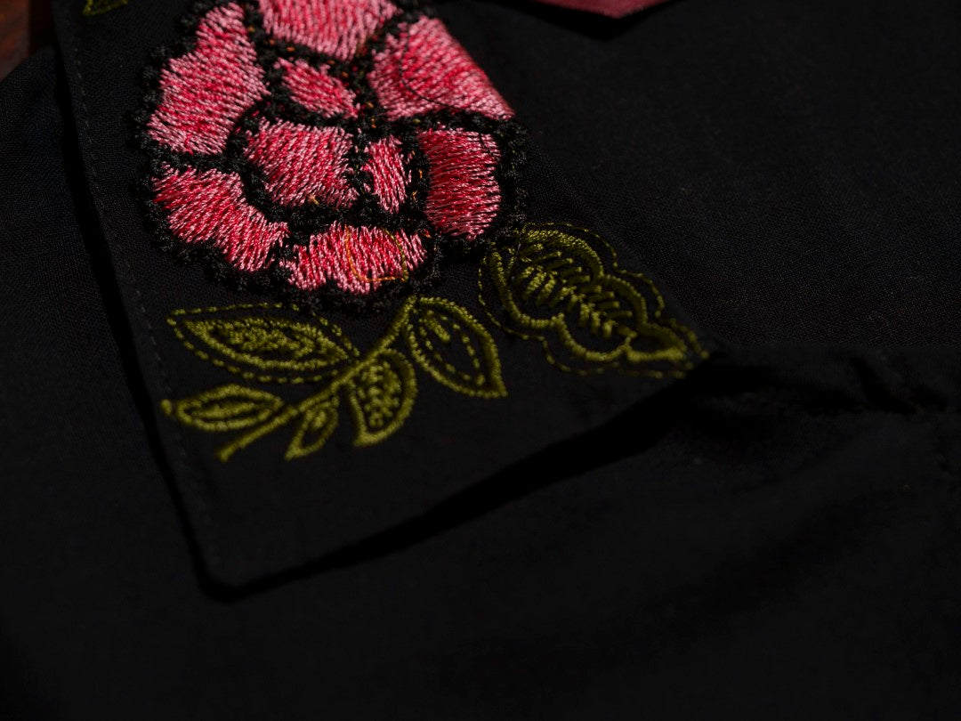 Tashvika carbon embroidered Co-ord Set