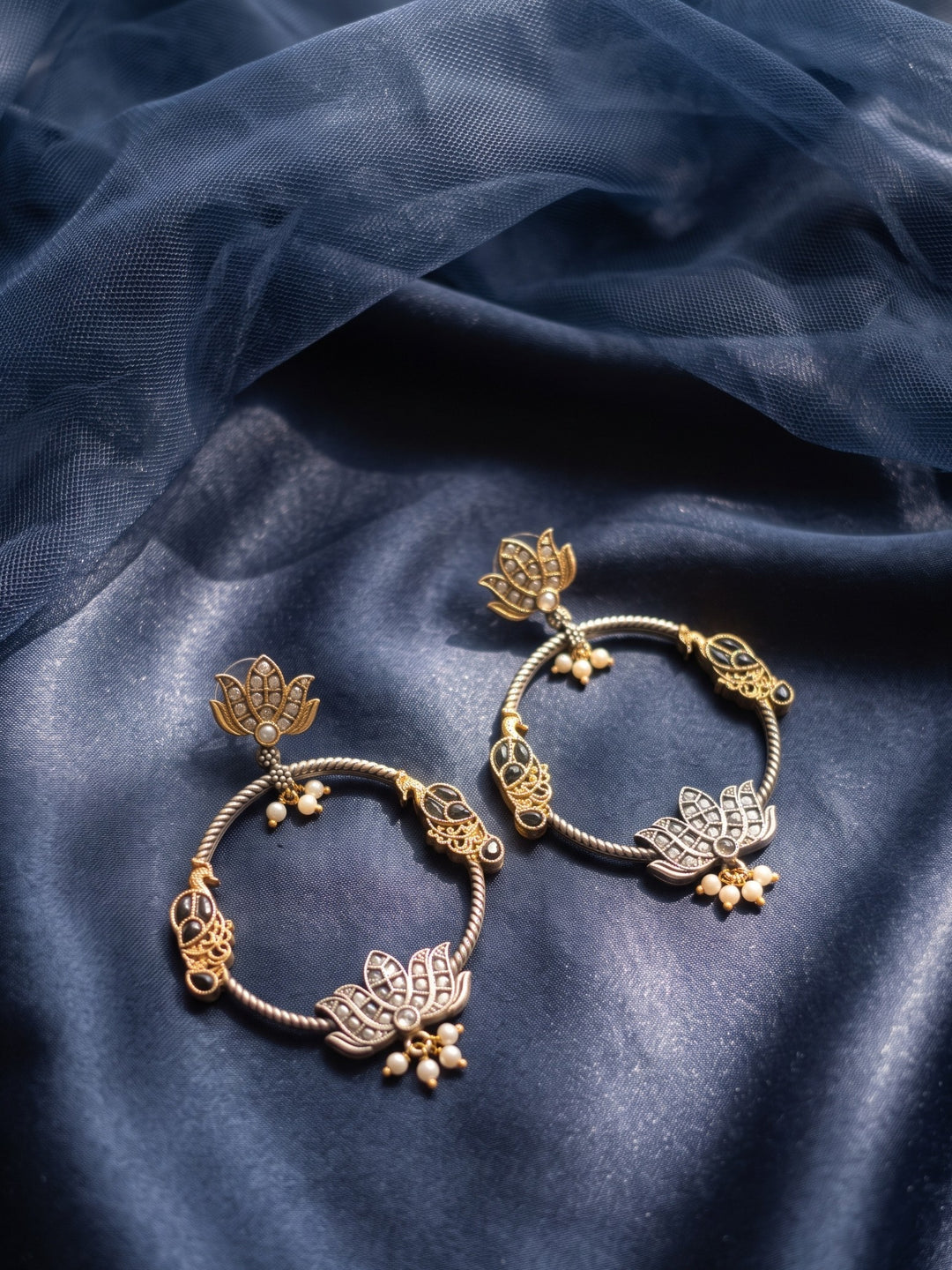 Padma Oxidised Earrings