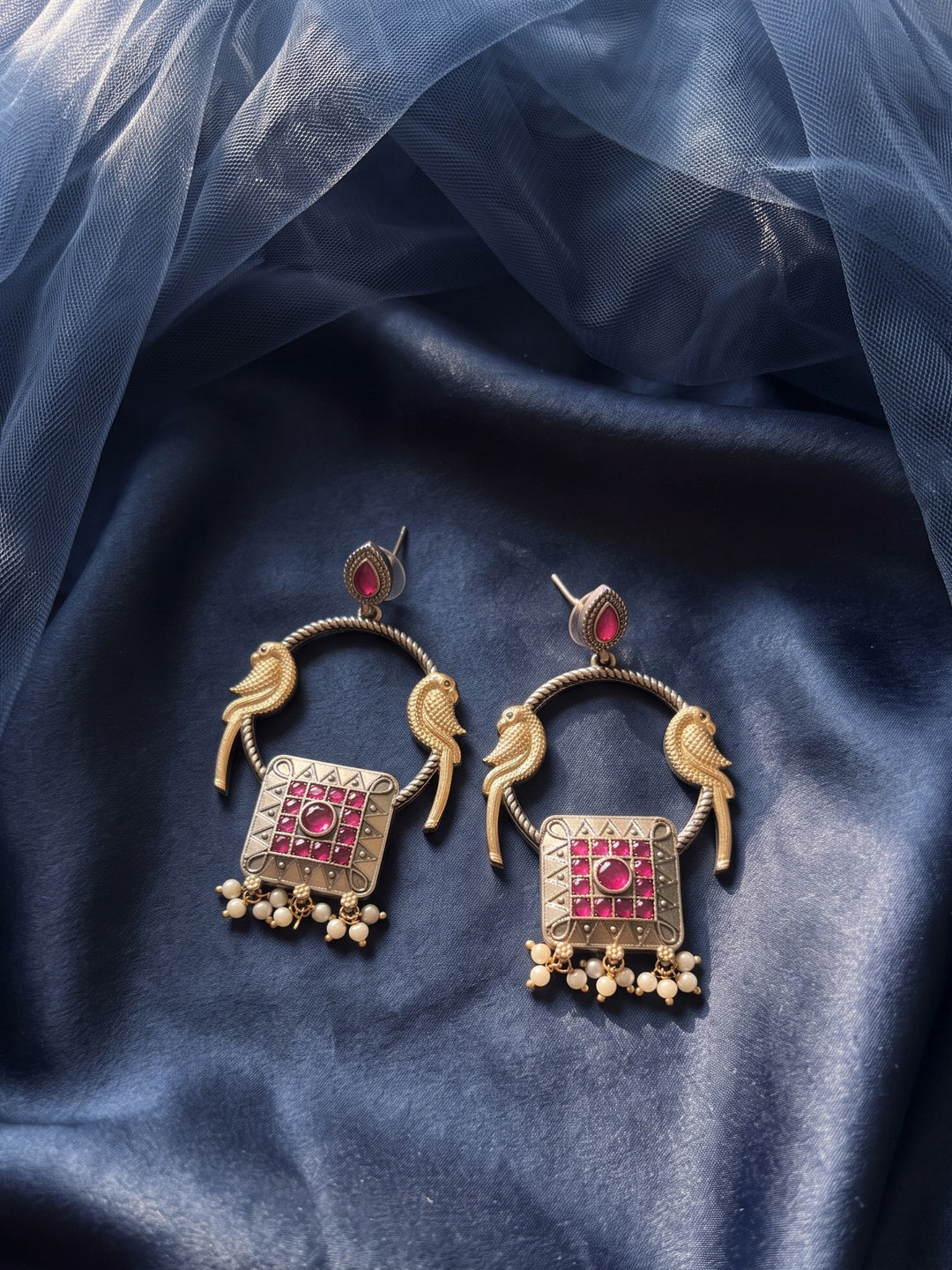 Mayuri Oxidised Earrings