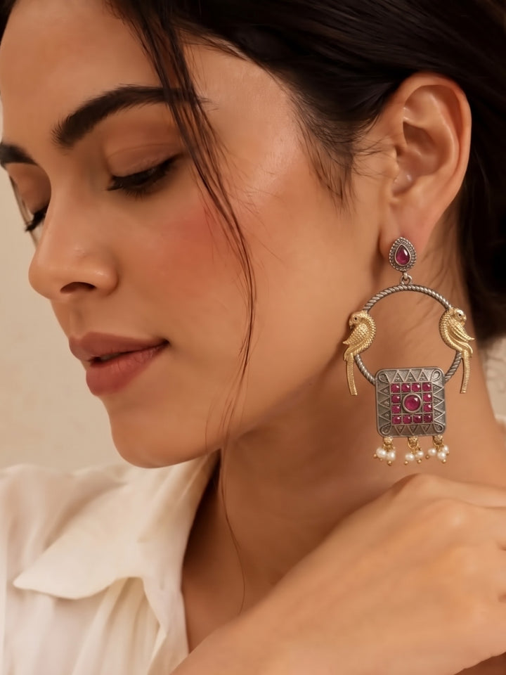 Mayuri Oxidised Earrings