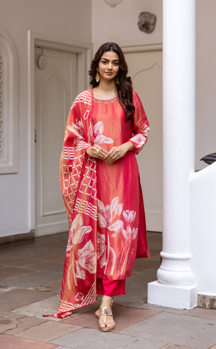 Bakul Vermi Premium Shimmer  Suit set